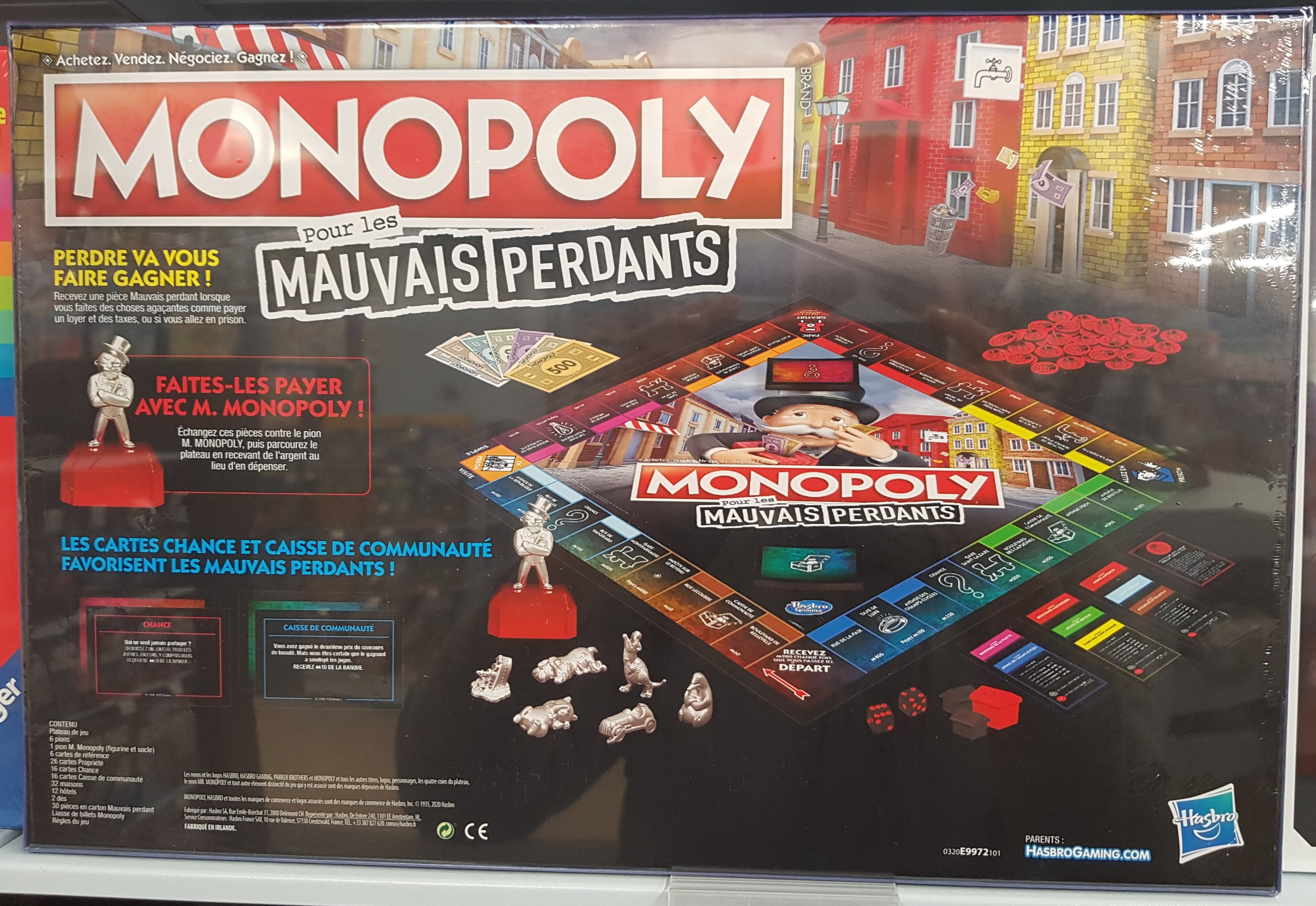 Plateau de jeu pièce détachée monopoly édition tricheurs hasbro gaming